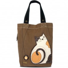 Simple Tote - LaZzy Cat (Brown)
