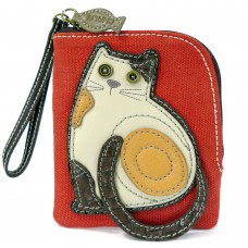 Simple Zip Wallet - LaZzy Cat (Orange)