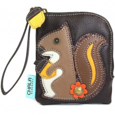 Simple Zip Wallet - Squirrel (Dark Brown)
