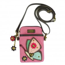 Cell Phone Xbody Bag - Butterfly (Pink)