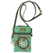 Cell Phone Xbody Bag - Sea Turtle (Teal)